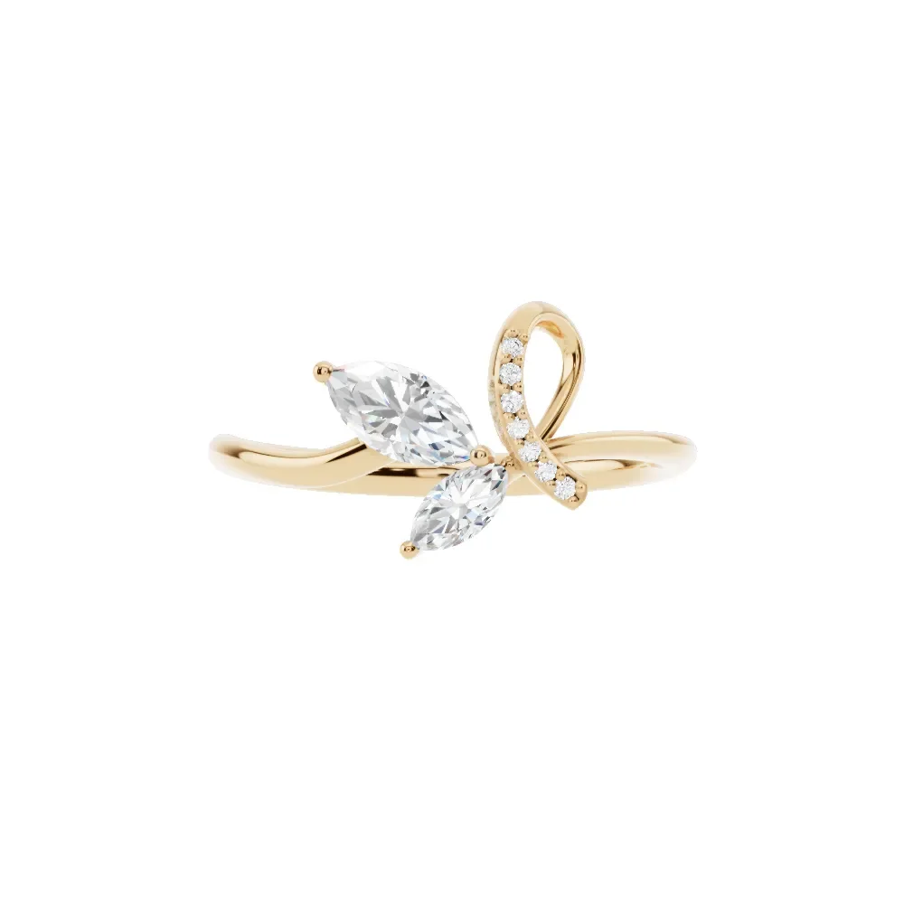 {{karat}} {{metal_color}} Gold Round Diamond Elegant Ring in yellow finish thumbnail 4