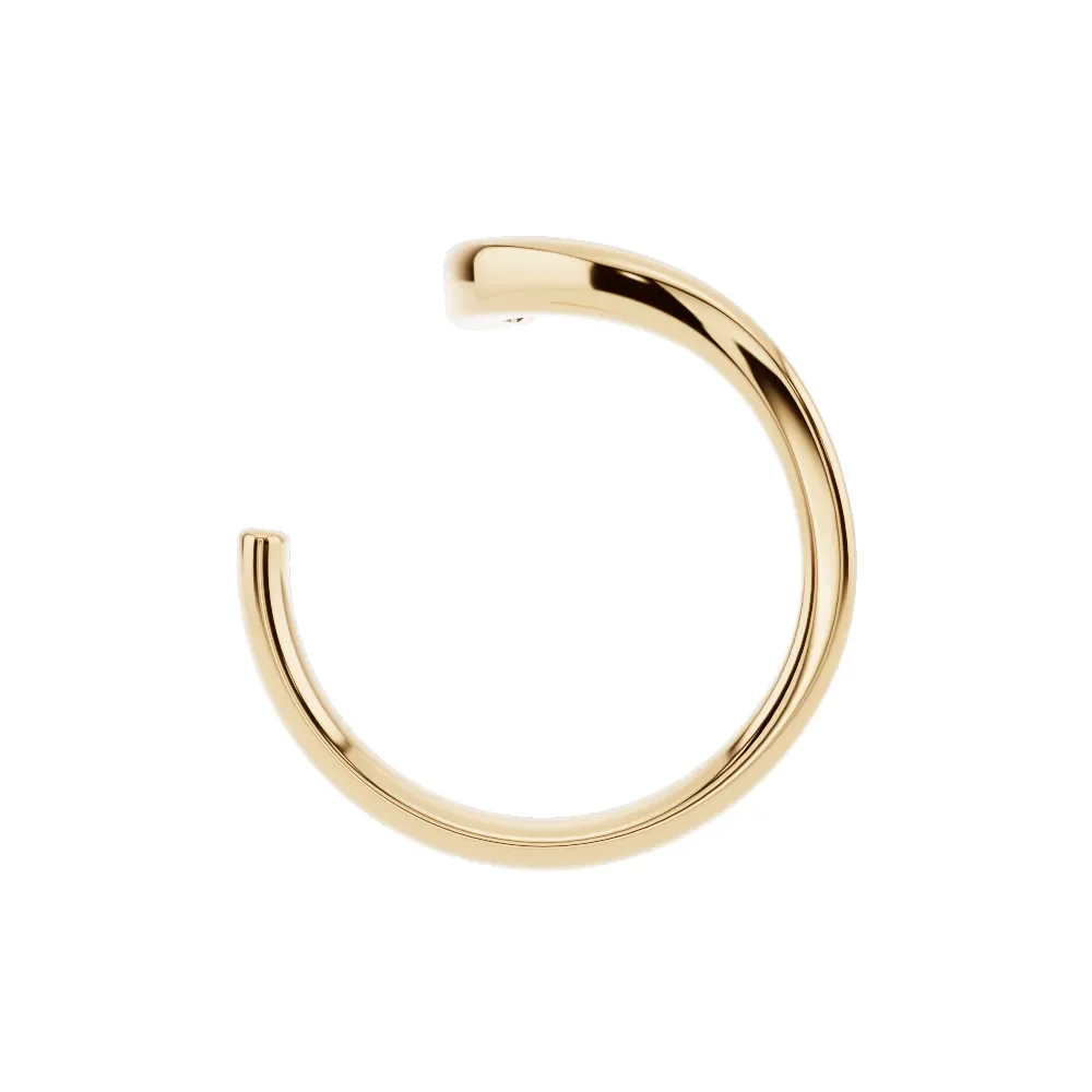 Marquise Diamond Art Deco Anniversary Ring in 14K Yellow Gold in yellow finish thumbnail 3