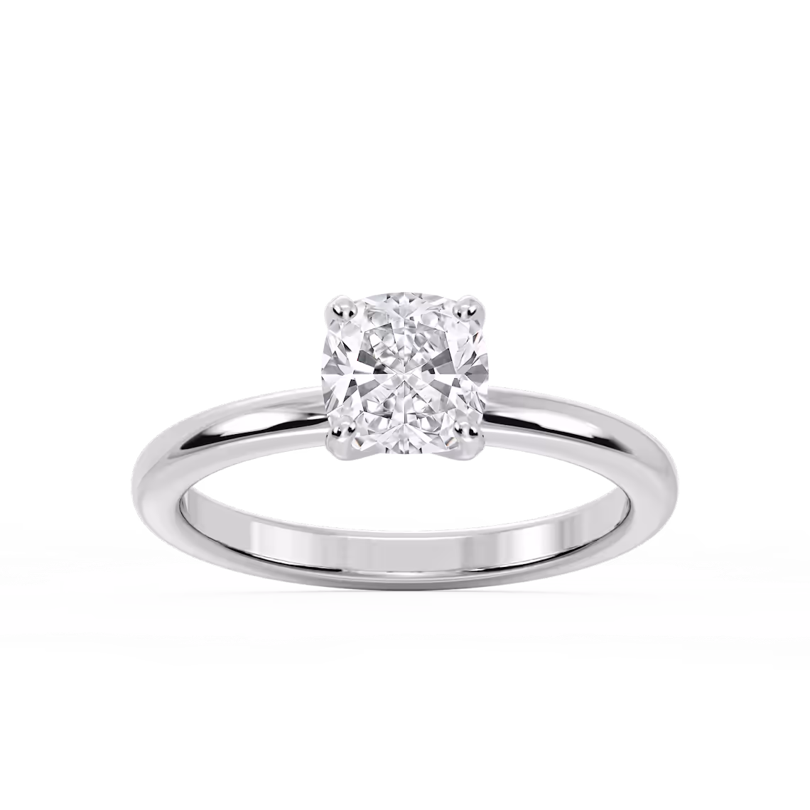 Lauren 1 ctw Cushion Lab Grown Diamond Traditional Four Prong Solitaire Engagement Ring