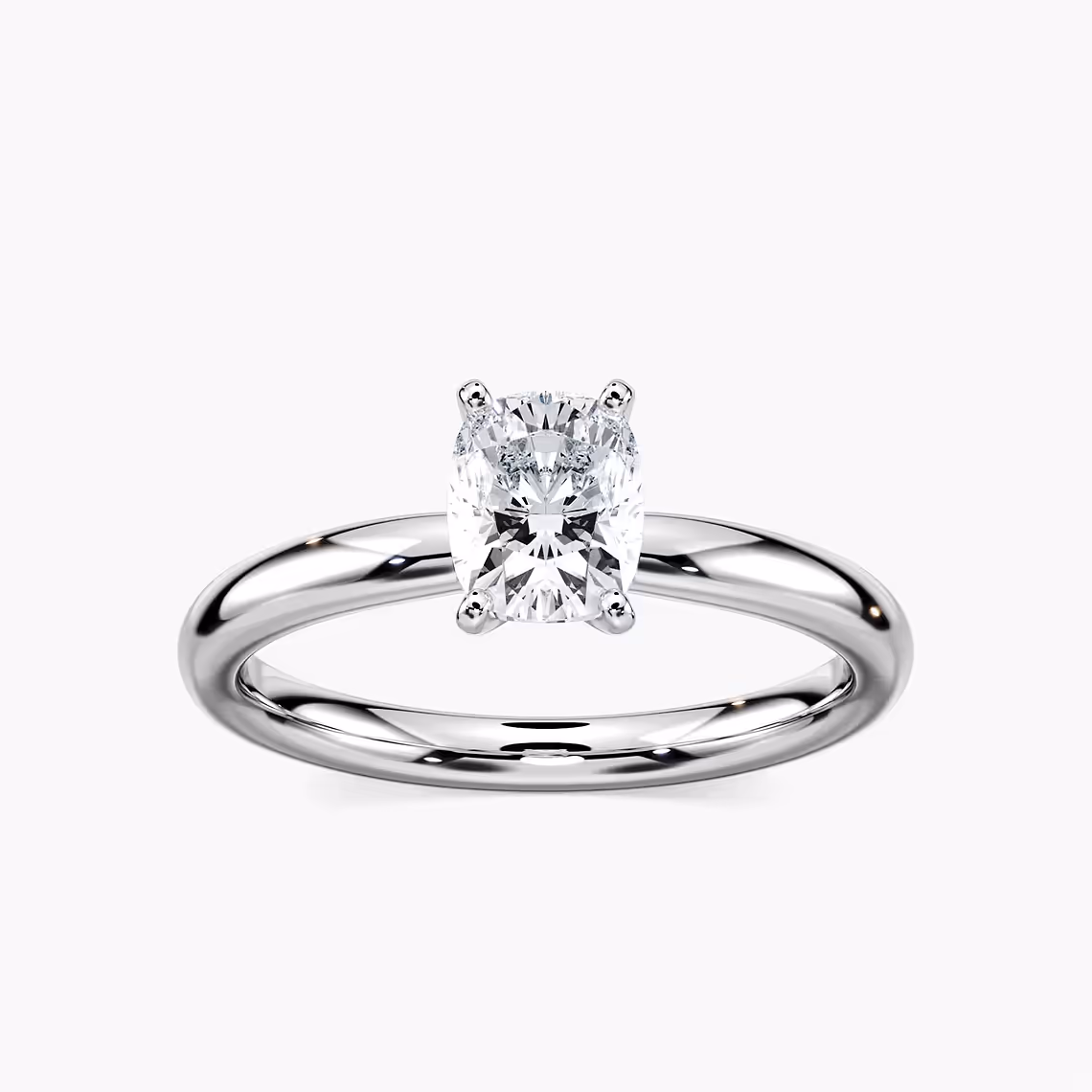 Lauren 1 ctw Elongated Cushion Lab Grown Diamond Traditional Four Prong Solitaire Engagement Ring
